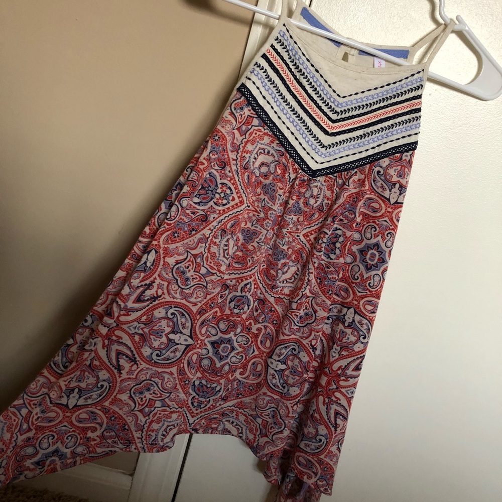 Flowy embroidered tank top